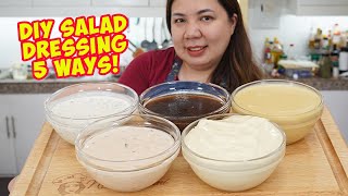 5 Salad Dressing Recipes [upl. by Auqenaj]