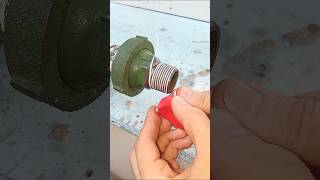 DIY Plumbing Basics Amazing Solution for Sealing Metal Pipe shorts diy plumbing tips [upl. by Ordisi]