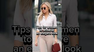 Tips for women to achieve an elegant look 🤍🤎elegant fashion tips [upl. by Izabel]