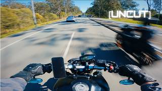 UNCUT Outback Sends  YAMAHA MT09 AKRAPOVIC  QUICKSHIFTER 4K [upl. by Iuq333]