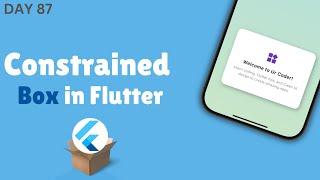 Flutter ConstrainedBox  Easy Guide to Using ConstrainedBox in Flutter [upl. by Naval]