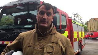 Firefighter talks about experience of coming under attack [upl. by Ahsiken]