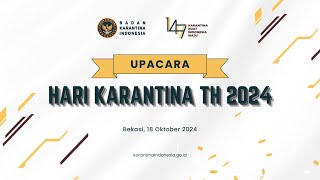 LIVE UPACARA HARI KARANTINA KE 147 [upl. by Maryl]