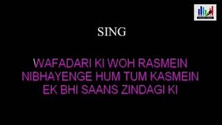 Jab Koi Baat Bigad Jaye  Karaokeduet For Male  Female Voice Of Sanya Shree [upl. by Jarv]