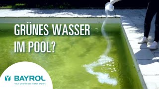 Grünes Wasser Algen im Pool So bekommen Sie Ihr Poolwasser wieder klar [upl. by Schatz]