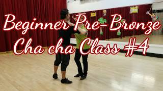 Beginner PreBronze Cha cha Class 4 Under arm turn with Latin arms [upl. by Assen]