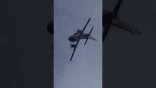 Alenia C27J Spartan Cargo Plane does a FULL LOOP [upl. by Aerahs]