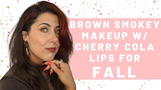 BROWN SMOKEY AUTUMNAL MAKEUP  Integrity Botanicals [upl. by Batruk]