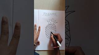 PINEAPPLE DRAWING 🍍 Shreya superpineappledrawing [upl. by Selrahcnhoj25]