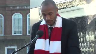 Unveiling of Thierry Henry statue [upl. by Ulphia]