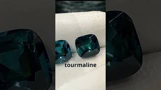 Pair of Neon Blue Tourmalines A Stunning Duo of Vibrant Brilliancepreciousstonetourmalinenatural [upl. by Nagaer]