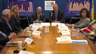 Governor Jerry Brown and Mayor Faulconer Discuss the Drought [upl. by Pfosi509]