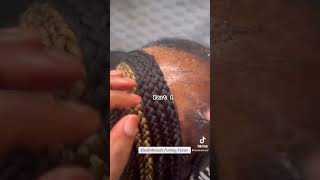 braids hairstyles knotlessbraids haircare alopecia naturalhair thinhair colors how to do [upl. by Tatiana350]