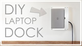 DIY wallmounted LAPTOP DOCK neat tidy elegant [upl. by Nylyram]