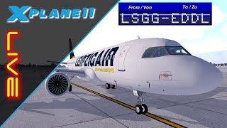 LIVE  XPlane 11  FSCloud  Genf LSGG  Düsseldorf EDDL GER [upl. by Sagerman]