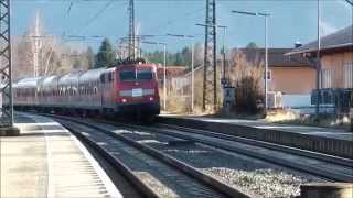 Bernau am Chiemsee  Meridian DBErsatzzug  railjets  Güterzüge  EC [upl. by Yeclehc]