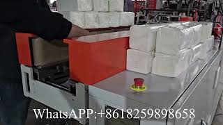 Albania whole line automatic transfer V fold hand towel paper making machine price [upl. by Ajssatan187]