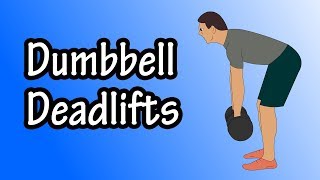 Beginner Dumbbell Deadlifts  How To Do Dumbbell Deadlifts  Deadlift With Dumbbells [upl. by Sidonnie]