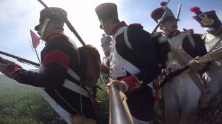 Action Cam Ligny amp Waterloo battles 200th anniversary  8eme Regiment de Ligne  Part 1 [upl. by Tratner]