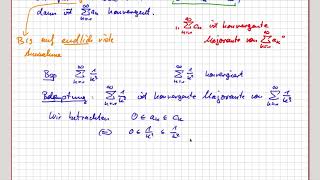 Analysis Reihen Beispiel für MajorantenKriterium 0610 [upl. by Ovida]