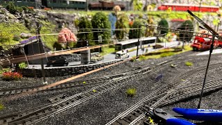 Märklin H0 Anlage Oberleitung Löten [upl. by Esten]