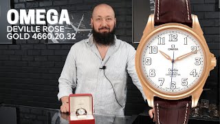 Omega DeVille CoAxial Chronometer Rose Gold 46602032 Review  SwissWatchExpo [upl. by Edwin]