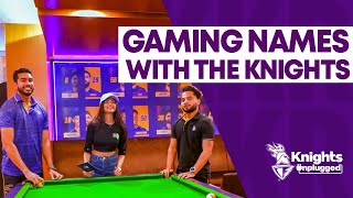 Gaming Names with Payal Gaming ft Venkatesh amp Suyash  KnightsUnplugged  TATA IPL 2024 [upl. by Eissehc]