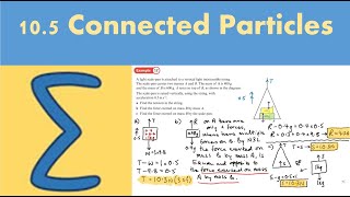 105 Connected particles STATISTICS AND MECHANICS 1  Chapter 10 Forces and motion [upl. by Adnahsal421]