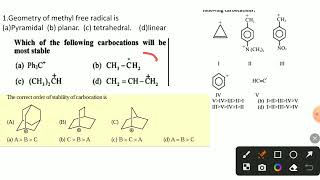 mcq on reaction intermediates [upl. by Alracal]