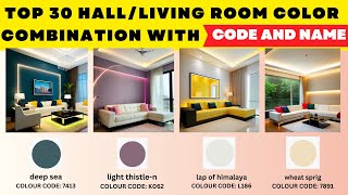 2024 HallLivingroom Colour Combination Asian Paints With Code 2024  Asian Colour For Hall Walls [upl. by Larrabee]