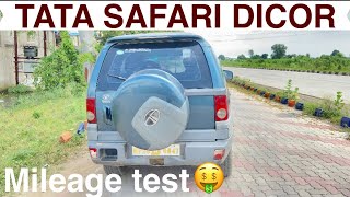 MILEAGE TEST  TATA SAFARI DICOR 22 2012 model [upl. by Edniya]