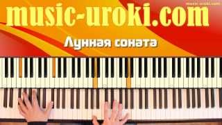 Бетховен Лунная соната  Beethoven Moonlight piano cover  tutorial  ноты [upl. by Lewison800]