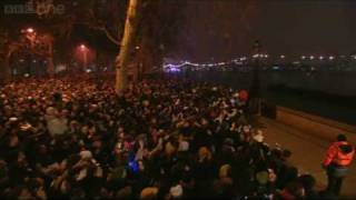 London Fireworks on New Years Day 2009  New Year Live  BBC One [upl. by Eeram]