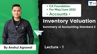 L1 Inventory Valuation  Summary of Accounting Standard 2  CA AccountsMayJune2022Anshul Agrawal [upl. by Firestone]