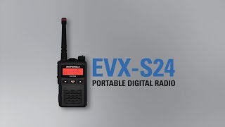 EVXS24 Portable Digital TwoWay Radio Compact Discreet Lightweight [upl. by Adivad]