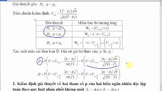 Bài tập Kiểm định về Tỉ lệ của tổng thể  Tham số p của biến ngẫu nhiên tuân theo quy luật Ap [upl. by Eahsed]