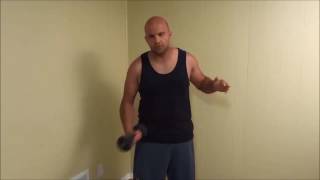 How To Do Isometric Bicep CurlsExercise Tutorial [upl. by Klehm]