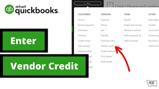 How to Enter a Vendor Credit in QuickBooks Online 2024 [upl. by Anelrad]