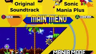 Main Menu Comfort Zone  Sonic Mania Plus Soundtrack [upl. by Ennasirk]