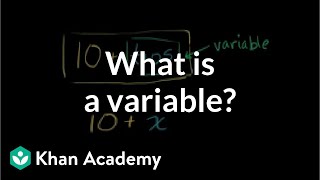 What is a variable  Introduction to algebra  Algebra I  Khan Academy [upl. by Rehctaht404]