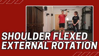 Shoulder Flexed External Rotation  Cable Machine Exercise [upl. by Gillespie]