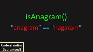 Can You Detect Anagrams LeetCode 242 Valid Anagram [upl. by Beret728]