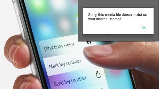 Sorry this Media file is not exits in your Phone How to fix this [upl. by Llig]