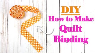 DIY How to Make Quilt Binding  TUTORIAL [upl. by Adyan]