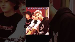 BTS stands for  bts btsshorts btsedits btsarmy kpop [upl. by Chipman414]