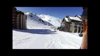 val thorens piste bleu quotle pluviomètrequot 2012 [upl. by Aciretehs]