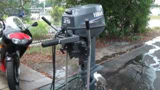 2007 Yamaha 25hp 2 stroke shortshaft outboard motor [upl. by Alper]