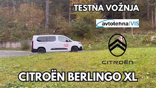 VLOG 318  Testna vožnja s Citroën Berlingo XL I Avtotehna VIS [upl. by Saudra955]