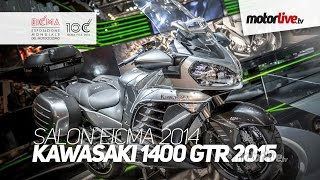 NEW 2015  SALON MILAN EICMA  KAWASAKI 1400 GTR 2015 [upl. by Nolubez320]