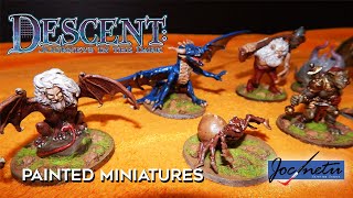 Painted miniatures Descent 1st Edition  two expansions [upl. by Naiditch]